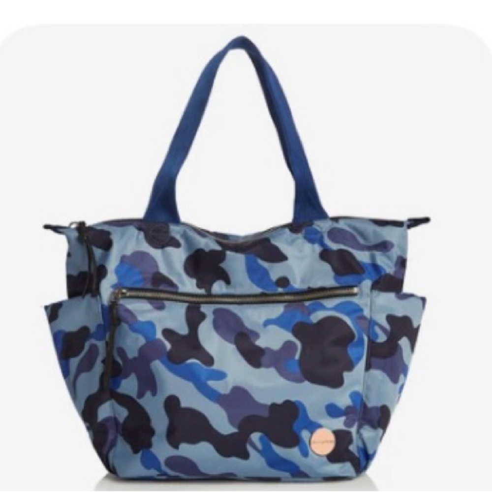 Blue Camo Tote Bag - Women's Everyday Shoulder Tote